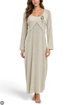 camicia da notte cashmere verde veronica