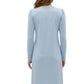 camicia da notte  made in italy pierre mantoux azzurro
