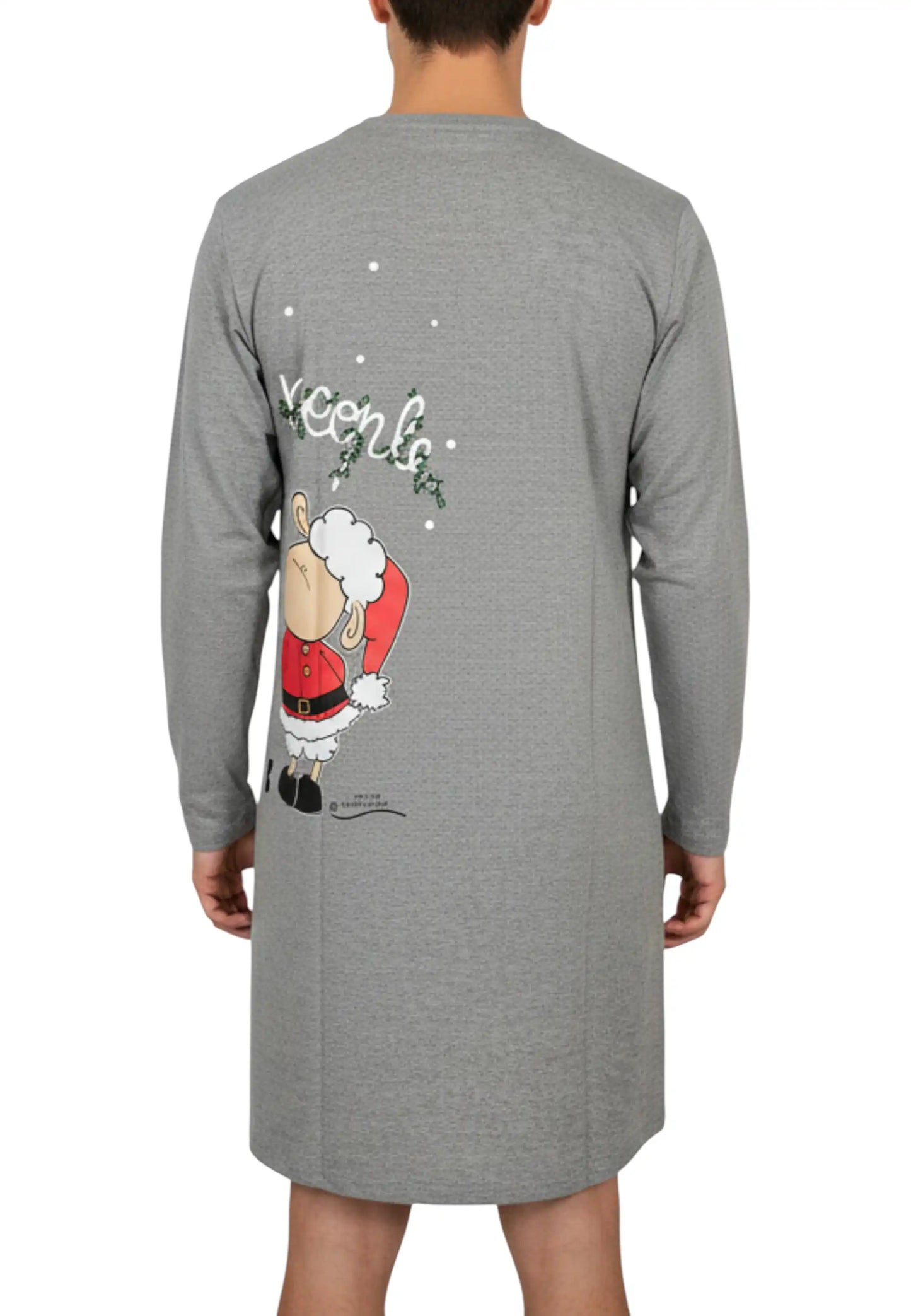 camicia da notte natale happy christmas