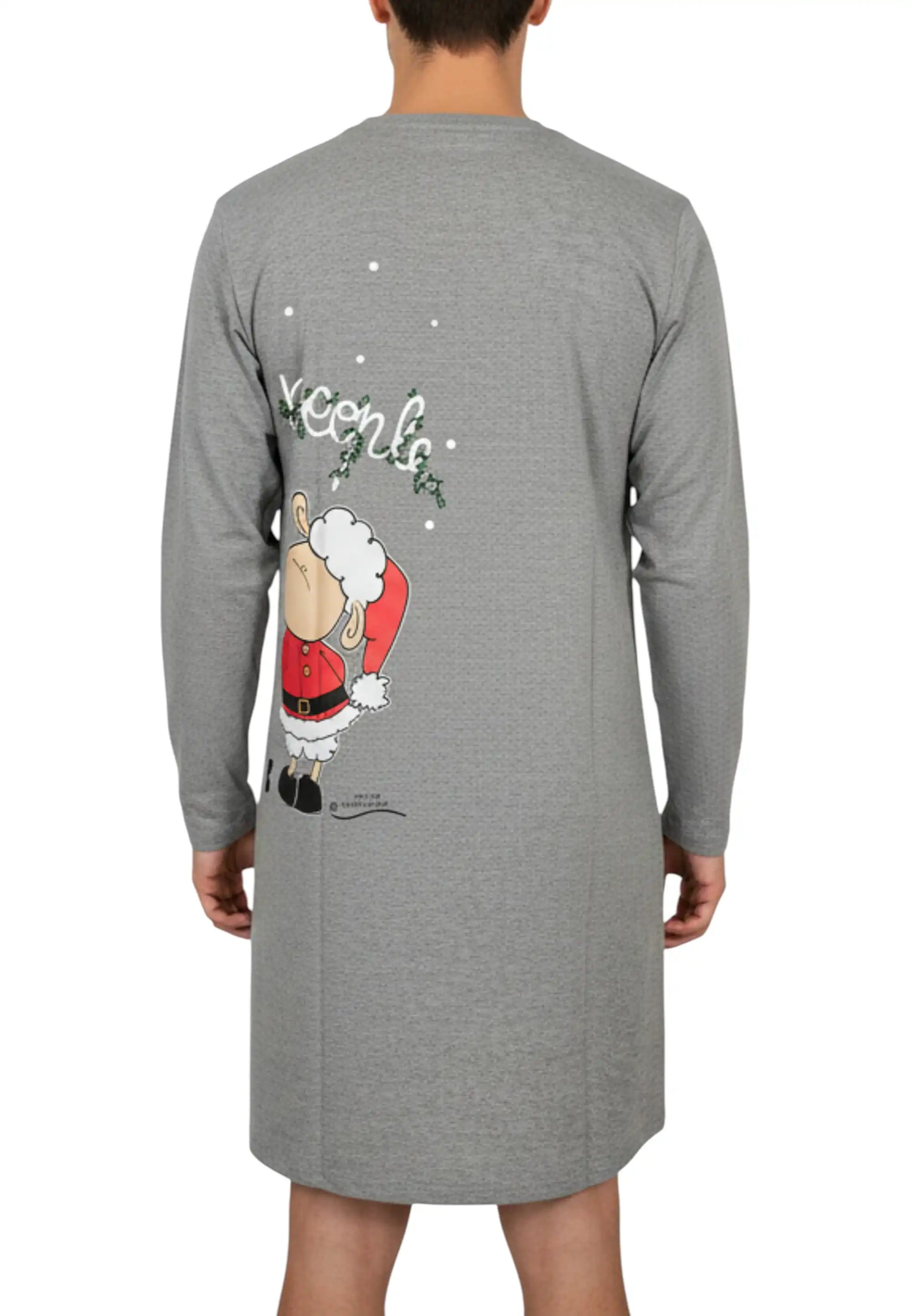 camicia da notte natale happy christmas