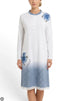 camicia da notte rose blu