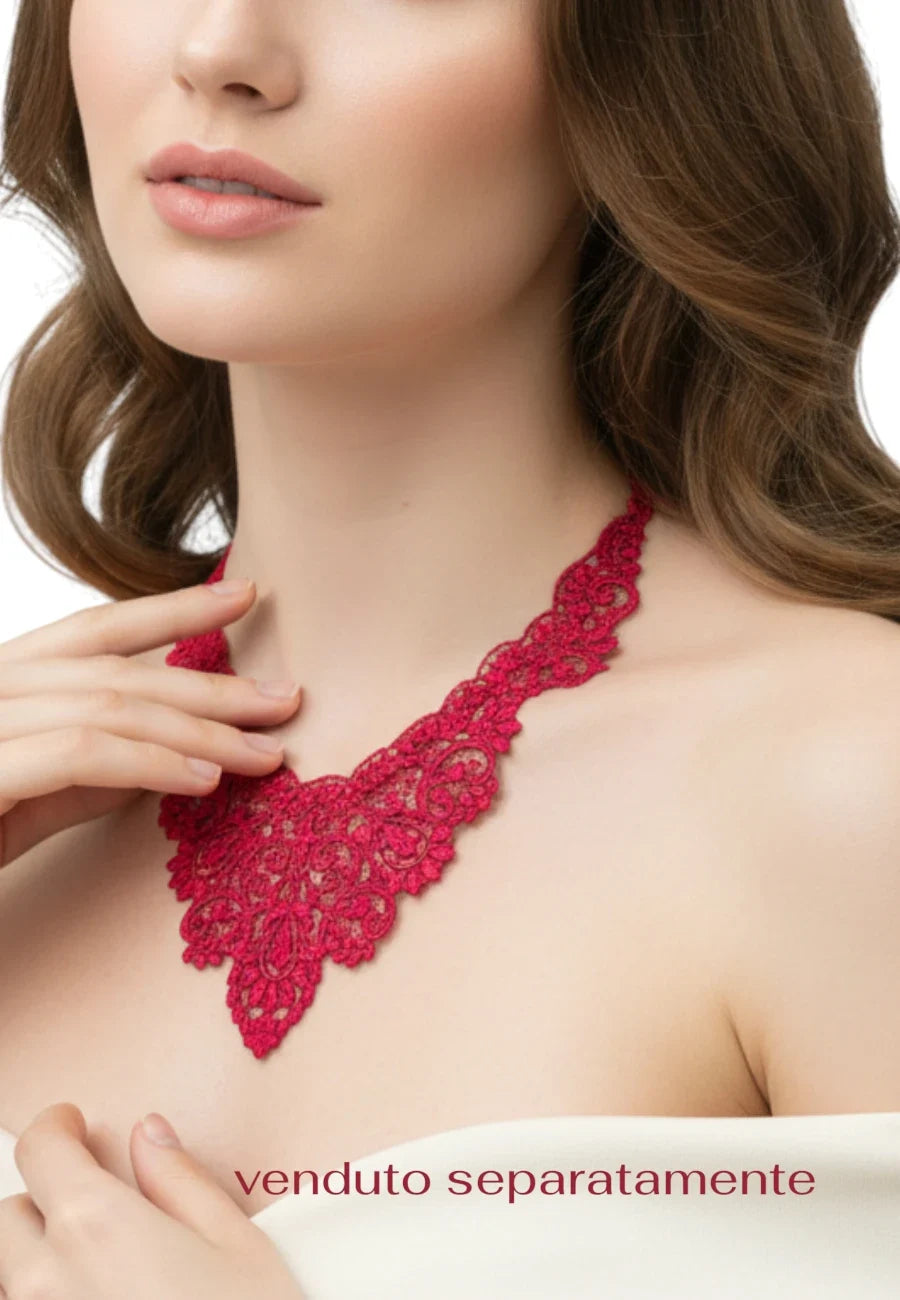 collana pizzo e Swarovski