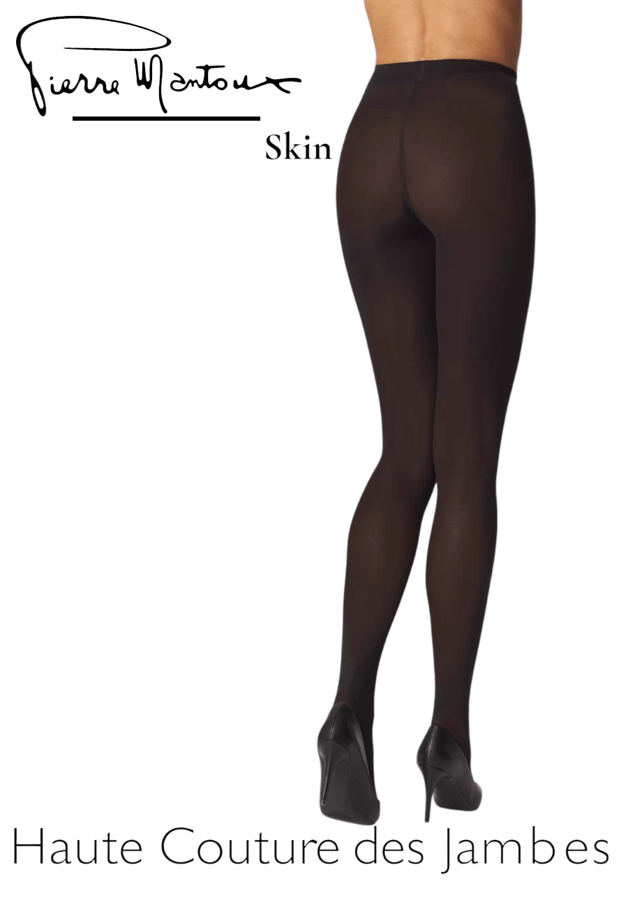collant pierre mantoux 50 den marrone saldi