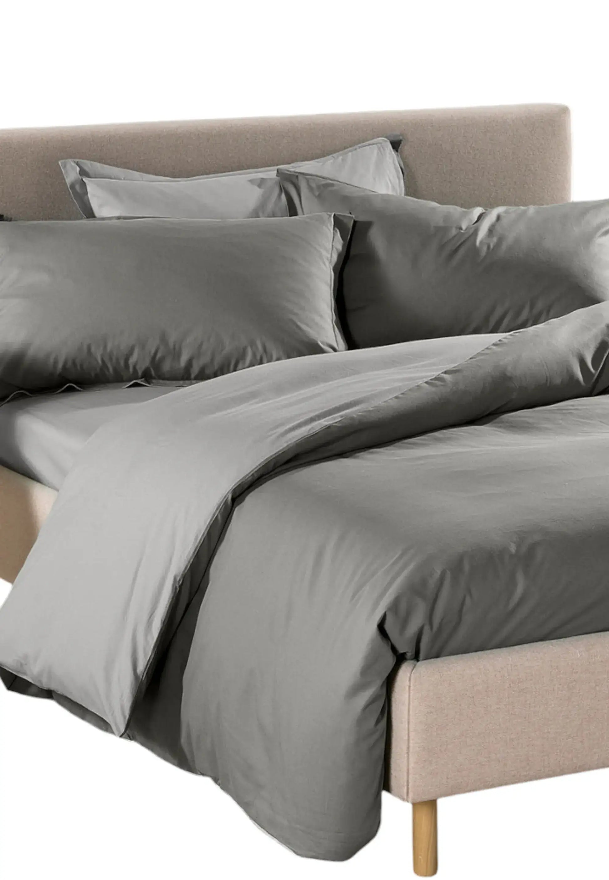 completo copripiumini grigio matrimoniale caleffi