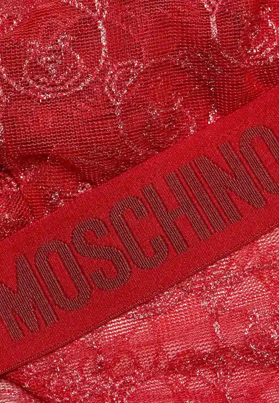 completo intimo moschino rosso promo