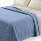 coperta blu lana somma