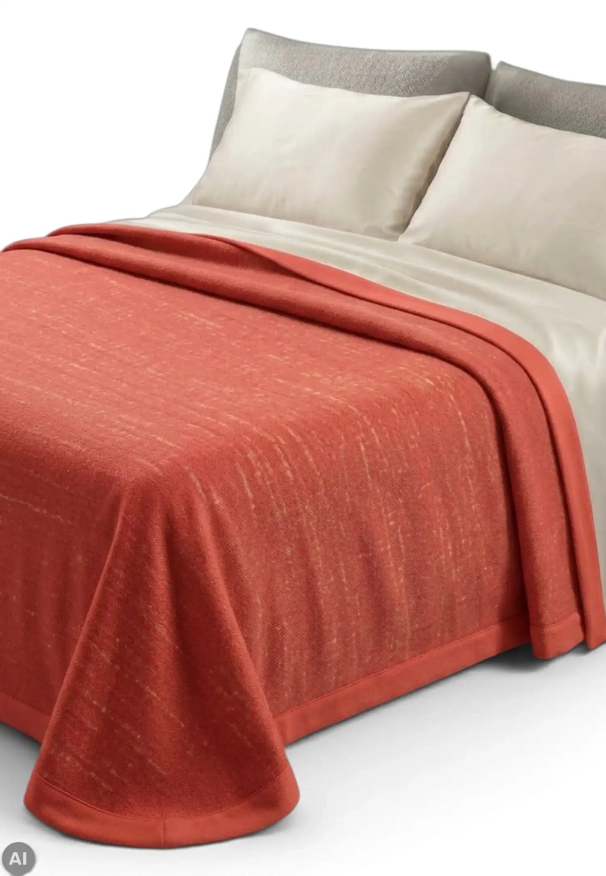 coperta di lana rossa