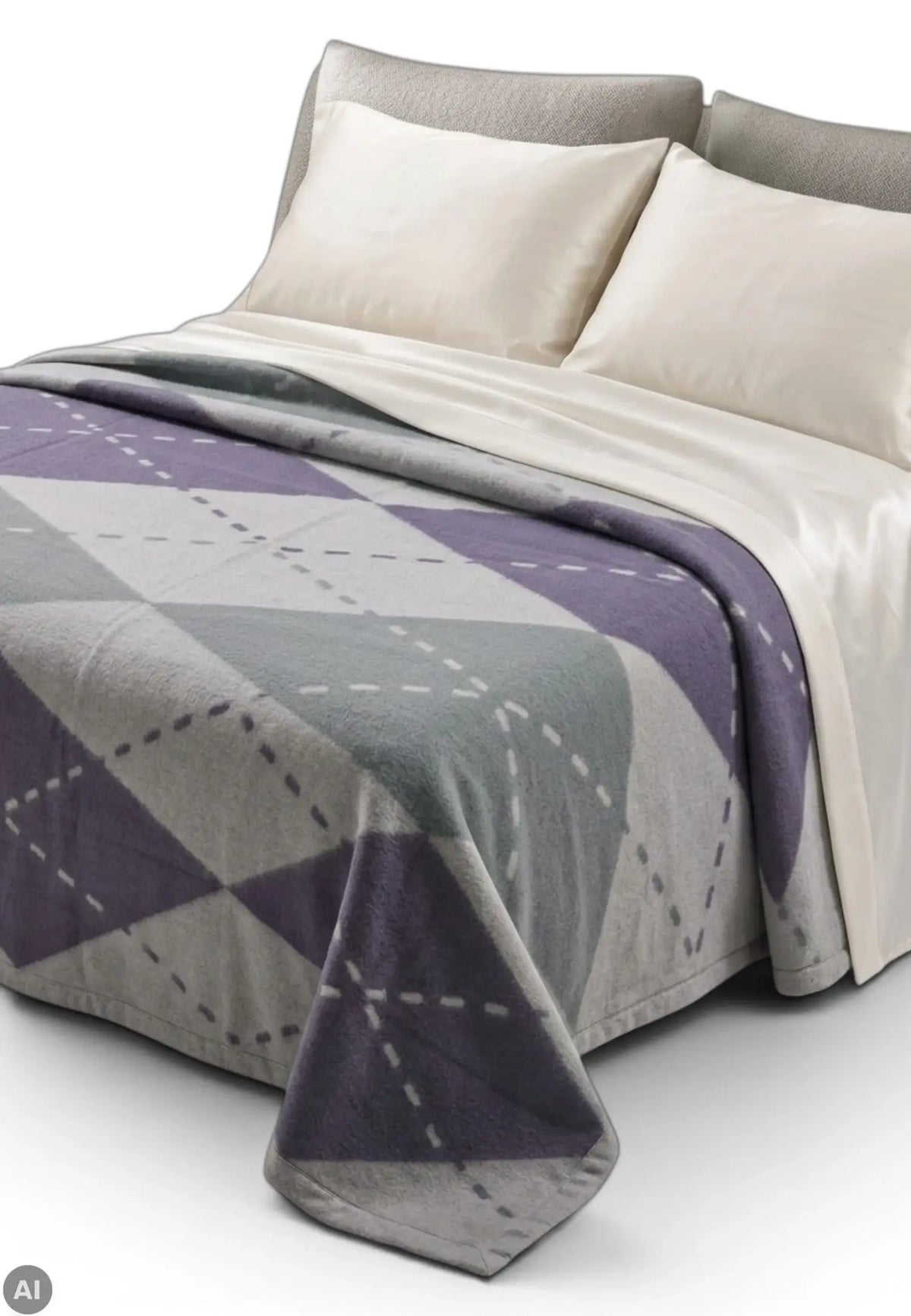 coperta lana somma rombi