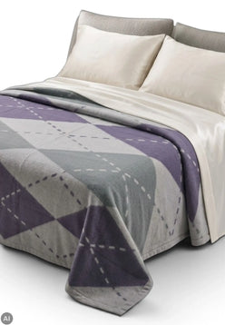 coperta lana somma rombi