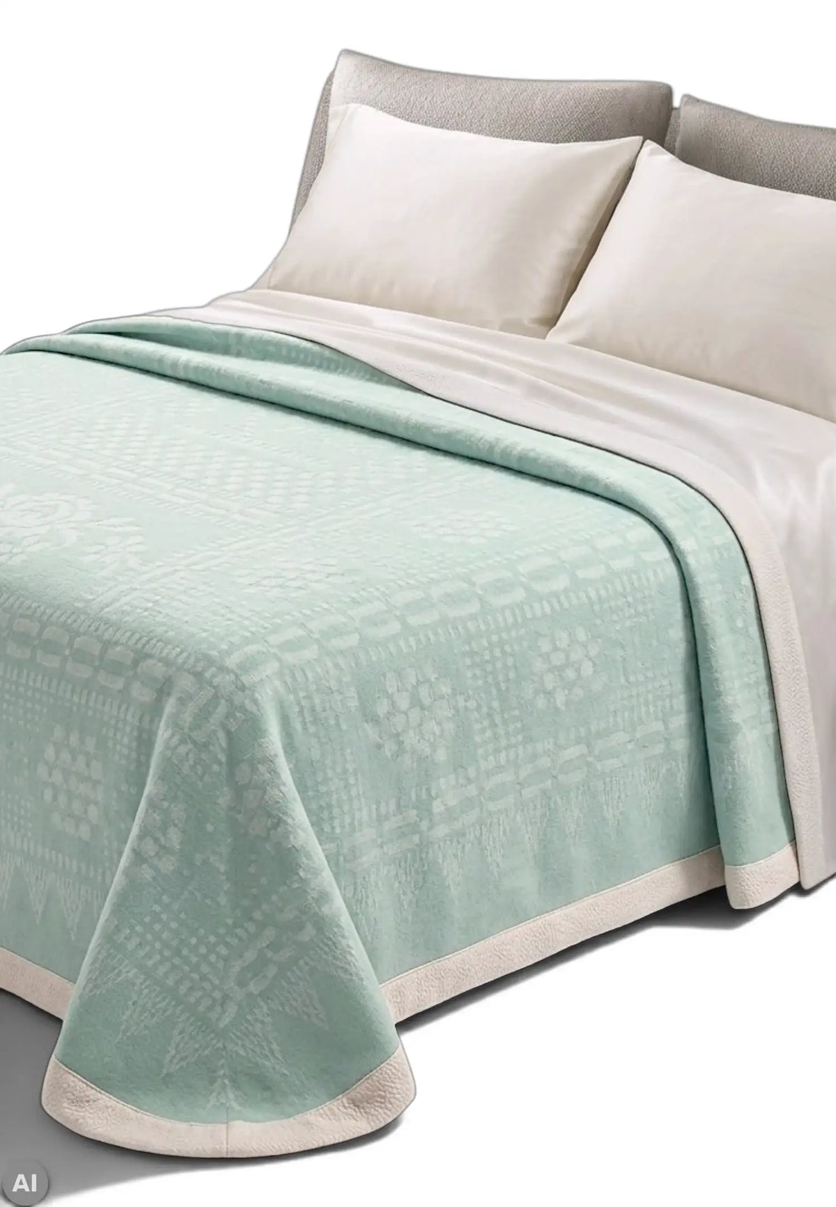 coperta lana somma verde