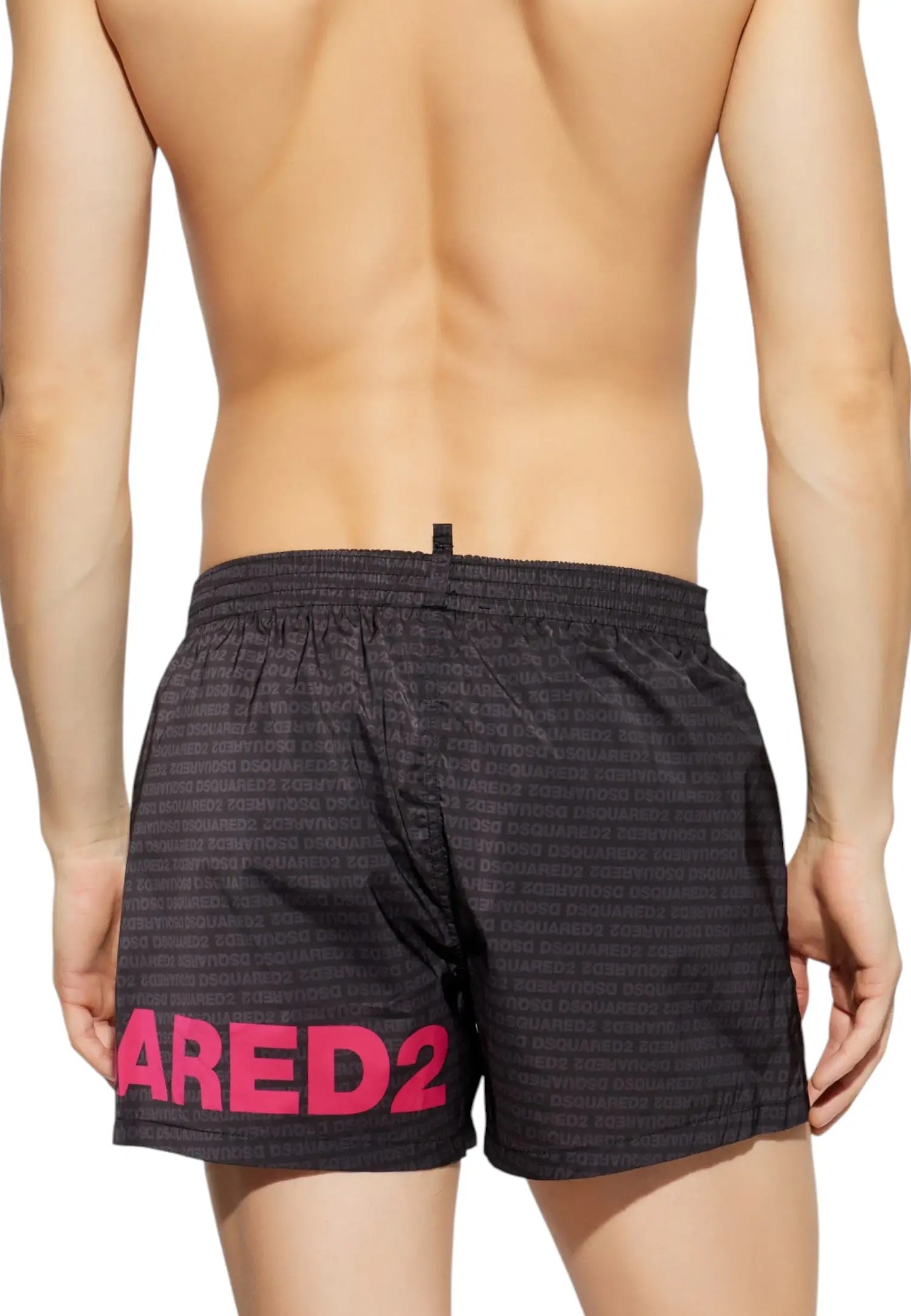 costume dsquared scritta rosa