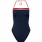 costume intero fascia Tommy Hilfiger blu 2026