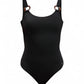 costume intero tommy hifiger anelli  nero