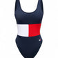 costume intero tommy hilfiger color block