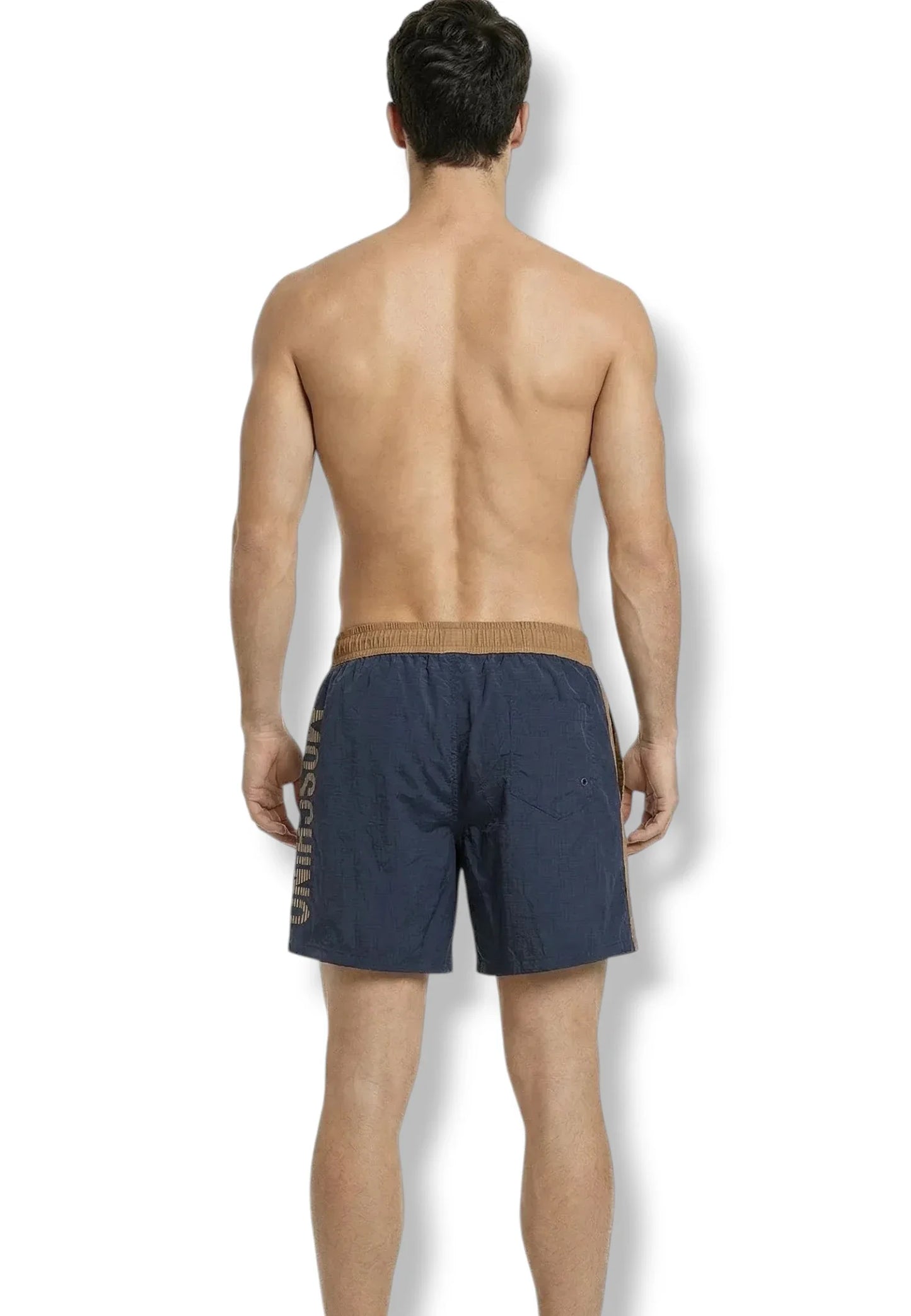 costume moschino marrone e blu new