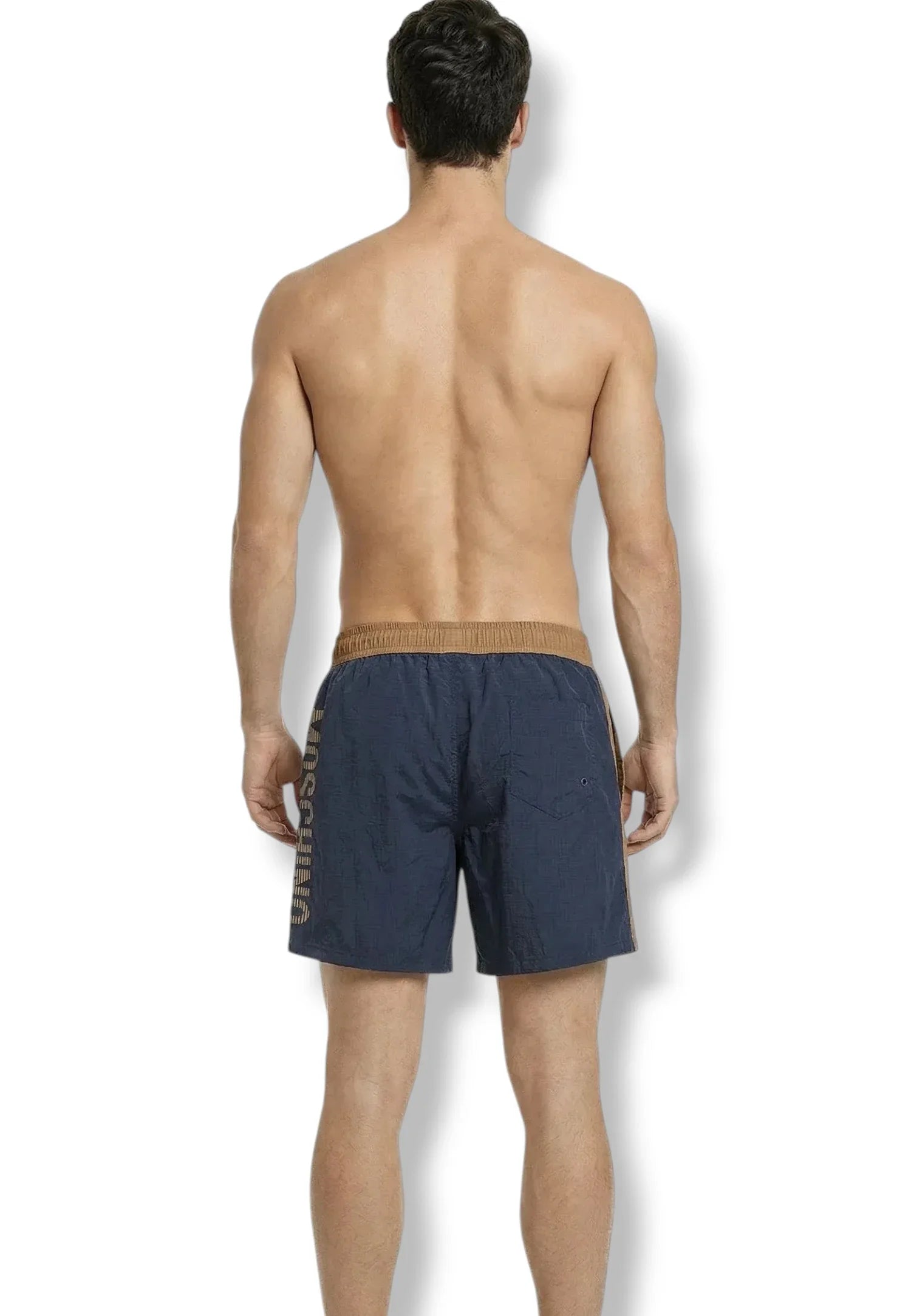 costume moschino marrone e blu new