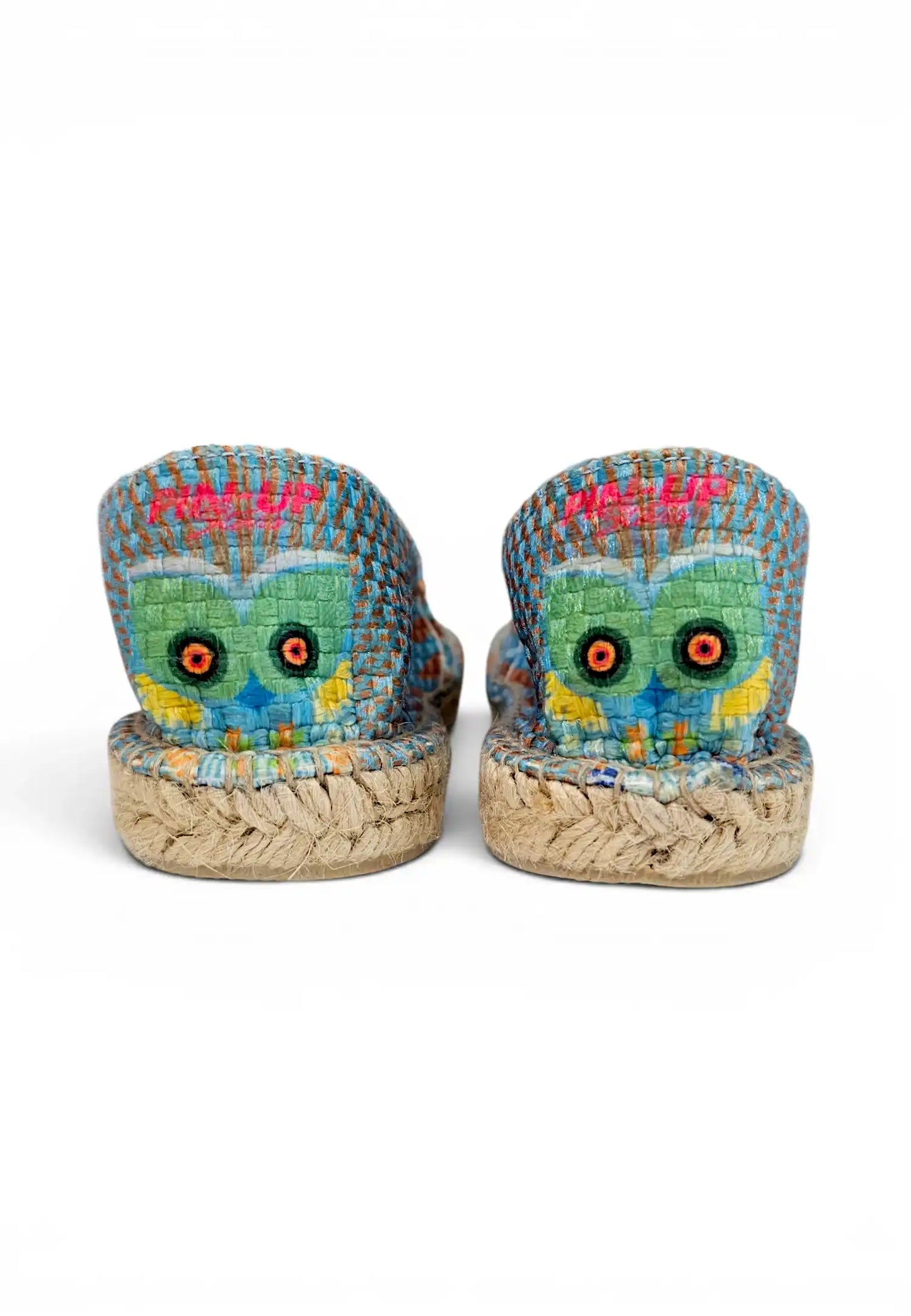 espadrillas pin up stars saldi gufo turchese