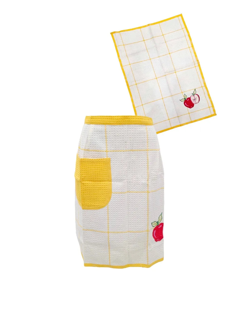 grembiule donna e strofinaccio saldi