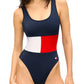 intero tommy hilfiger color block
