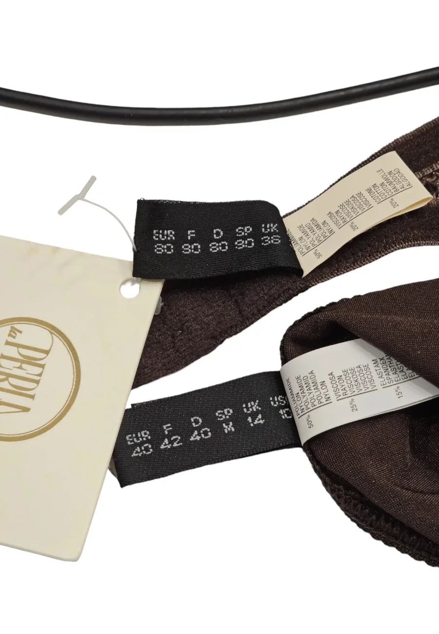 intimo la perla pizzo marrone reggiseno outlet