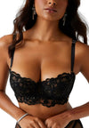 intimo nero sexy pizzo guess