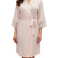 kimono rosa pizzo vestaglia