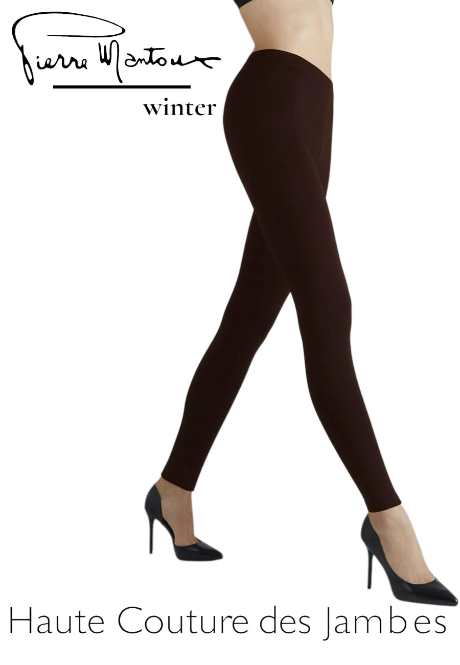 leggings invernale marrone
