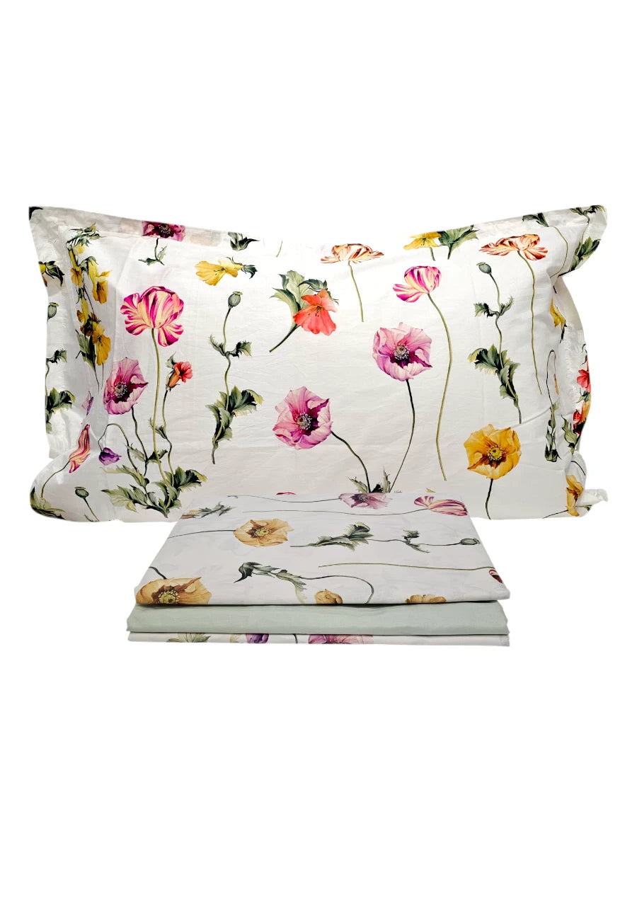 set lenzuola copriletto mirabello 