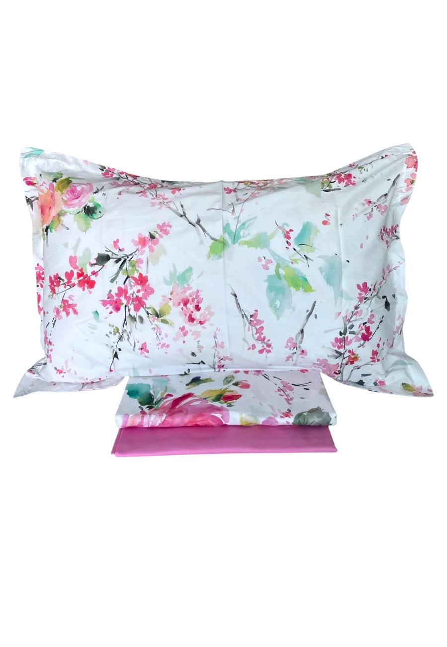 set lenzuola copriletto mirabello