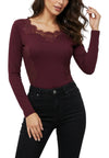 maglia misto lana bordeaux