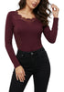 maglia misto lana bordeaux