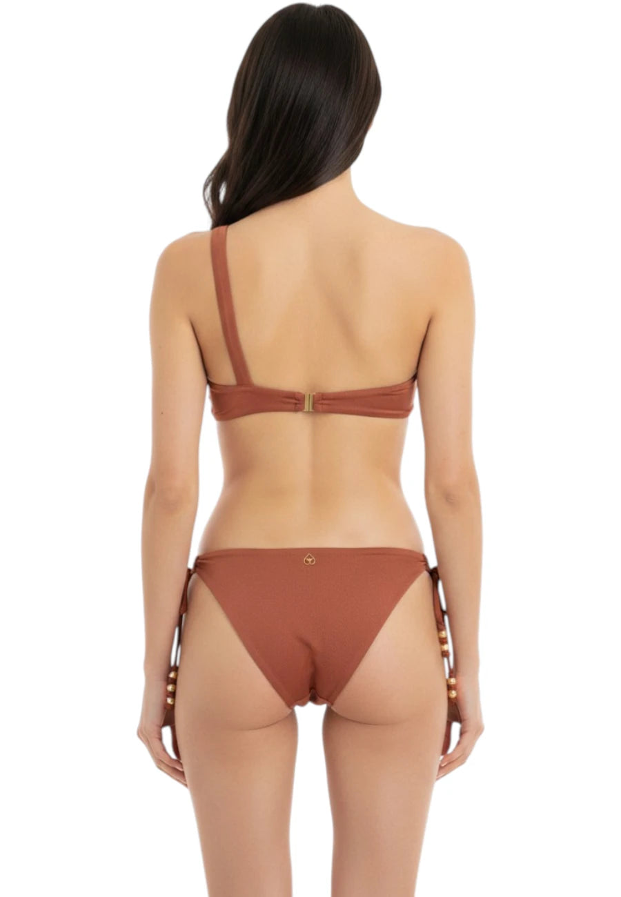 miss bikini luxe monospalla terracotta V6096T 2026
