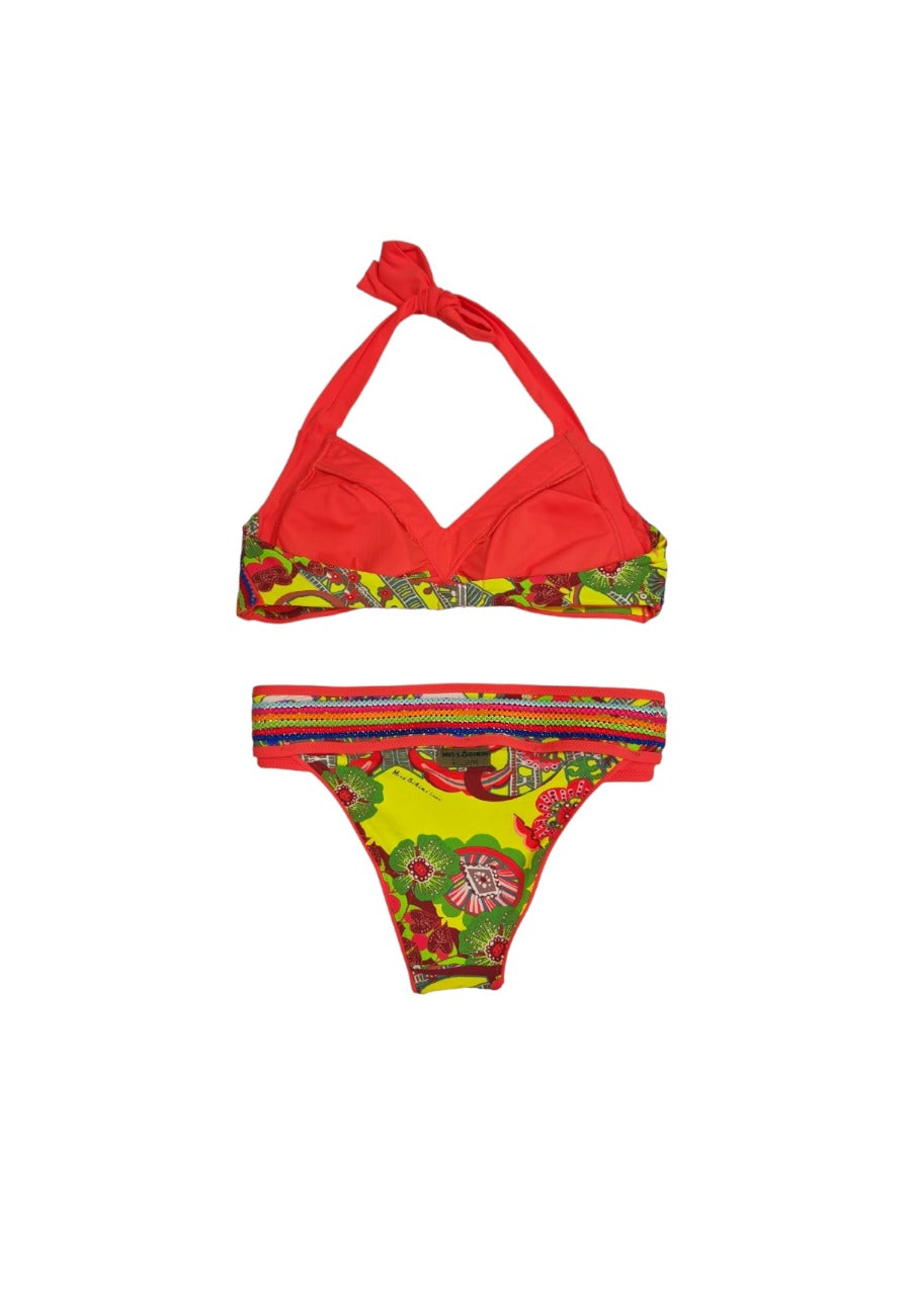 miss bikini luxe rosso promo outlet ricamo