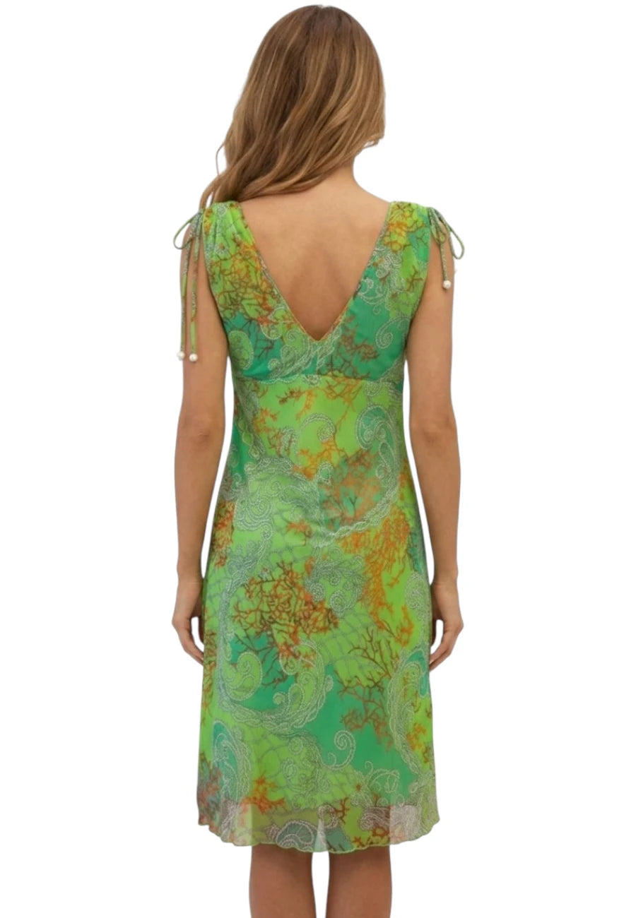 outlet copricostume tulle verde lise charmel saldi