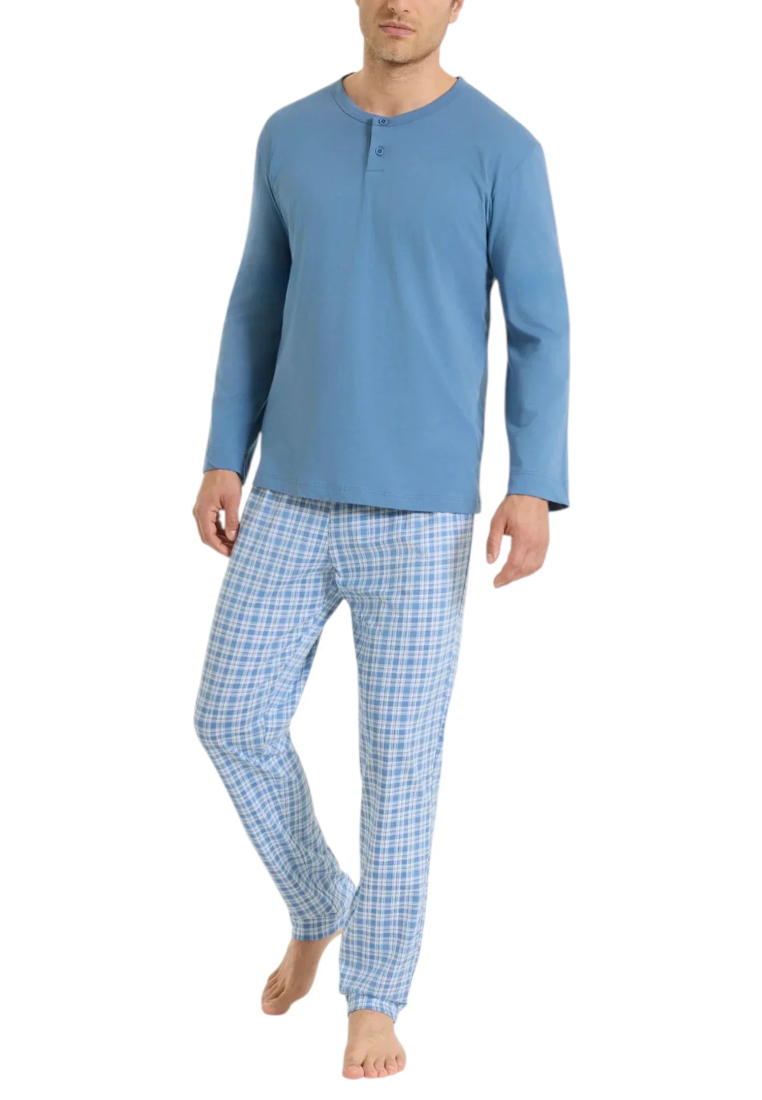 pigiama 100% cotone  azzurro