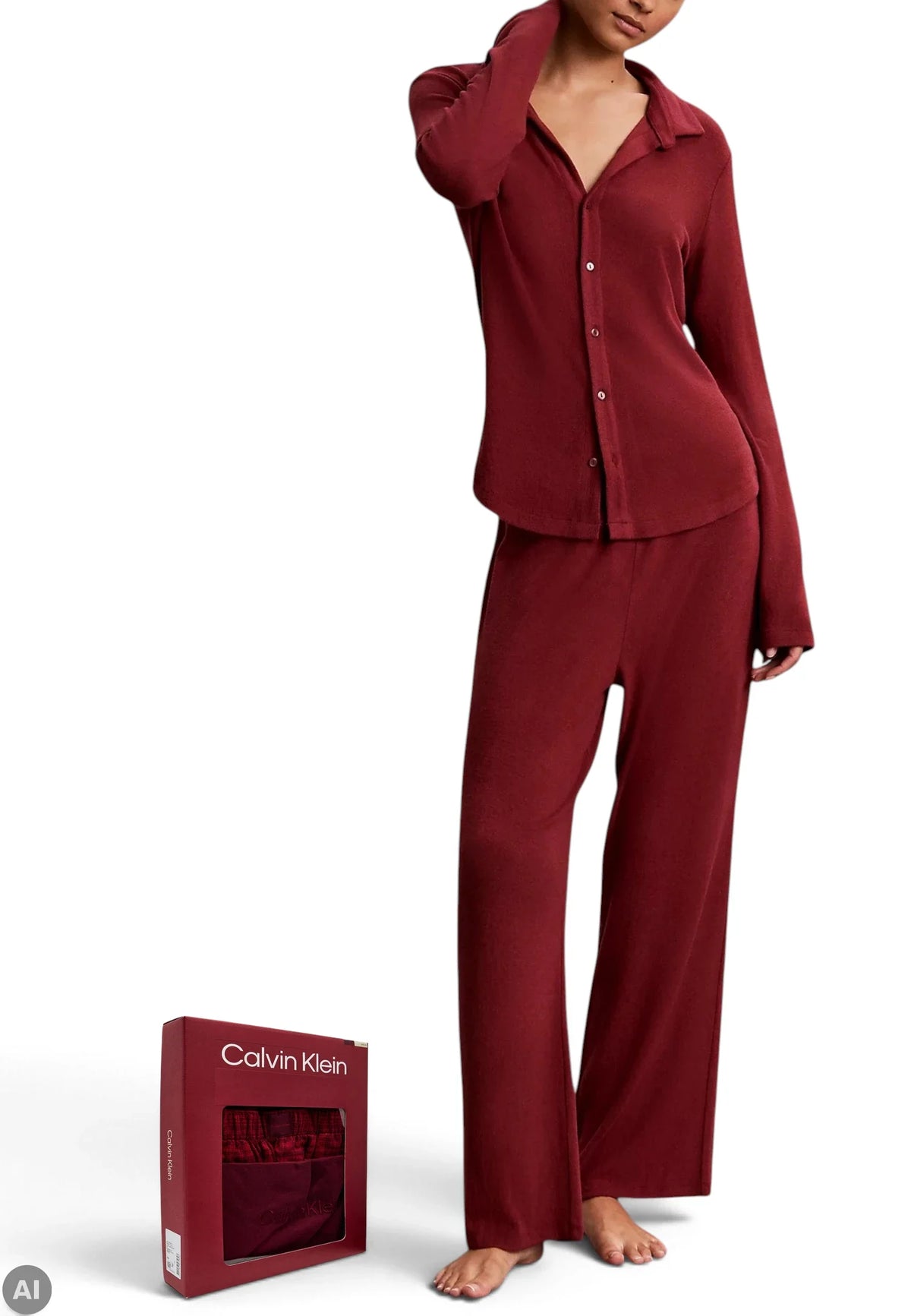pigiama aperto calvin klein donna