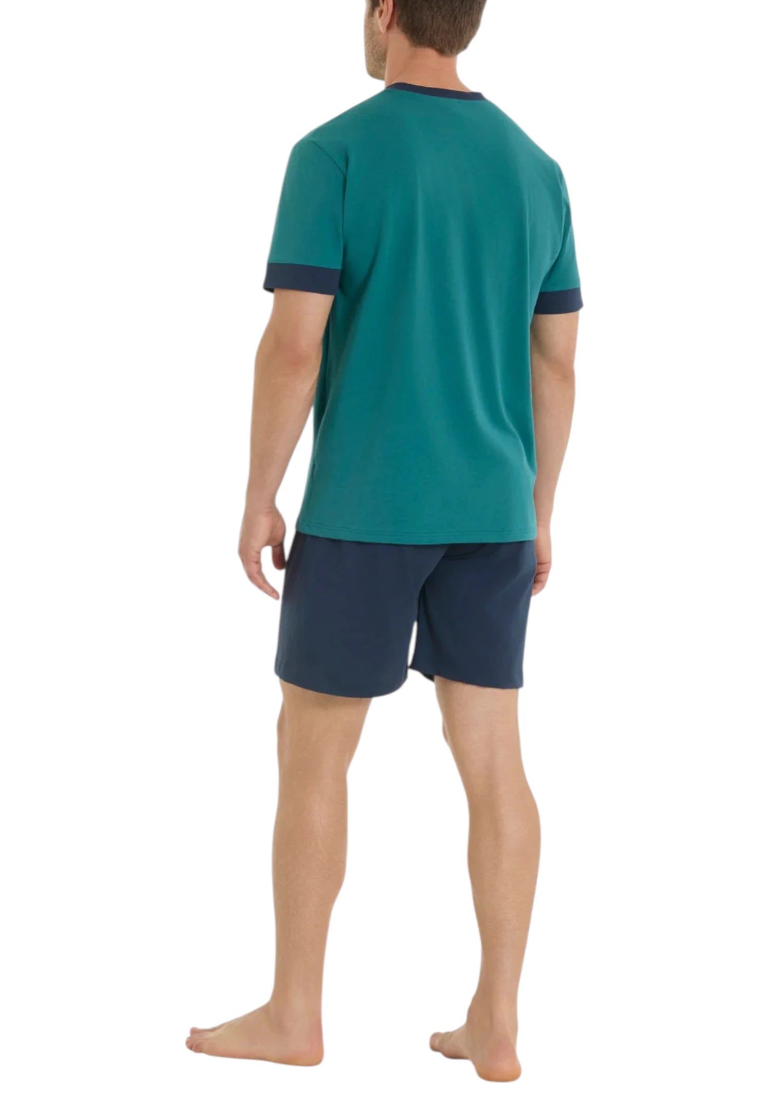 pigiama corto verde ragno cotone