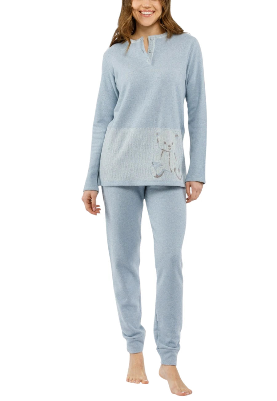 pigiama donna azzurro punto milano
