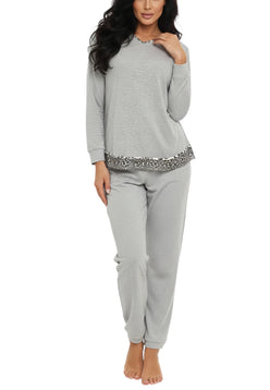 pigiama grigio caldo cotone