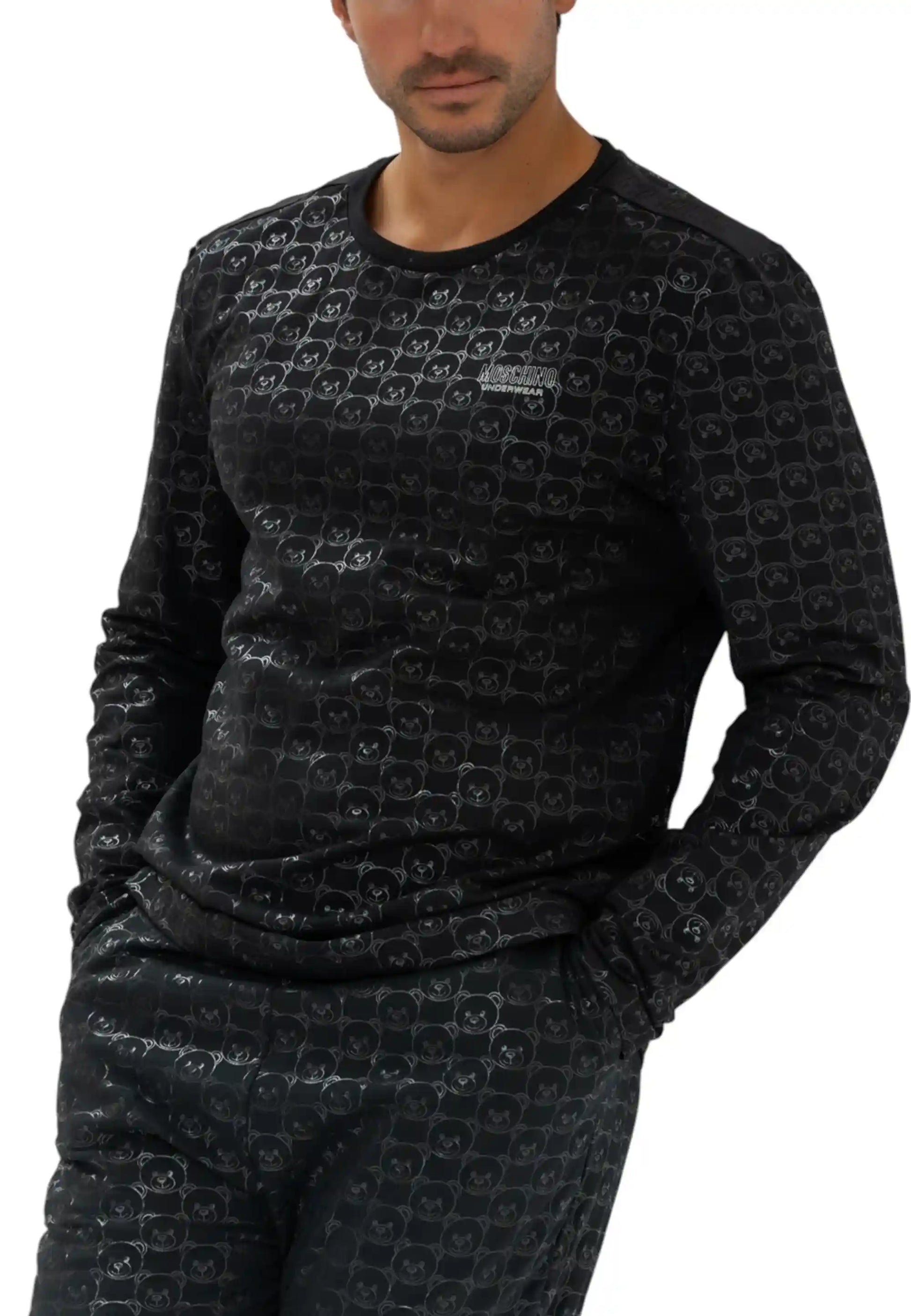 pigiama moschino nero