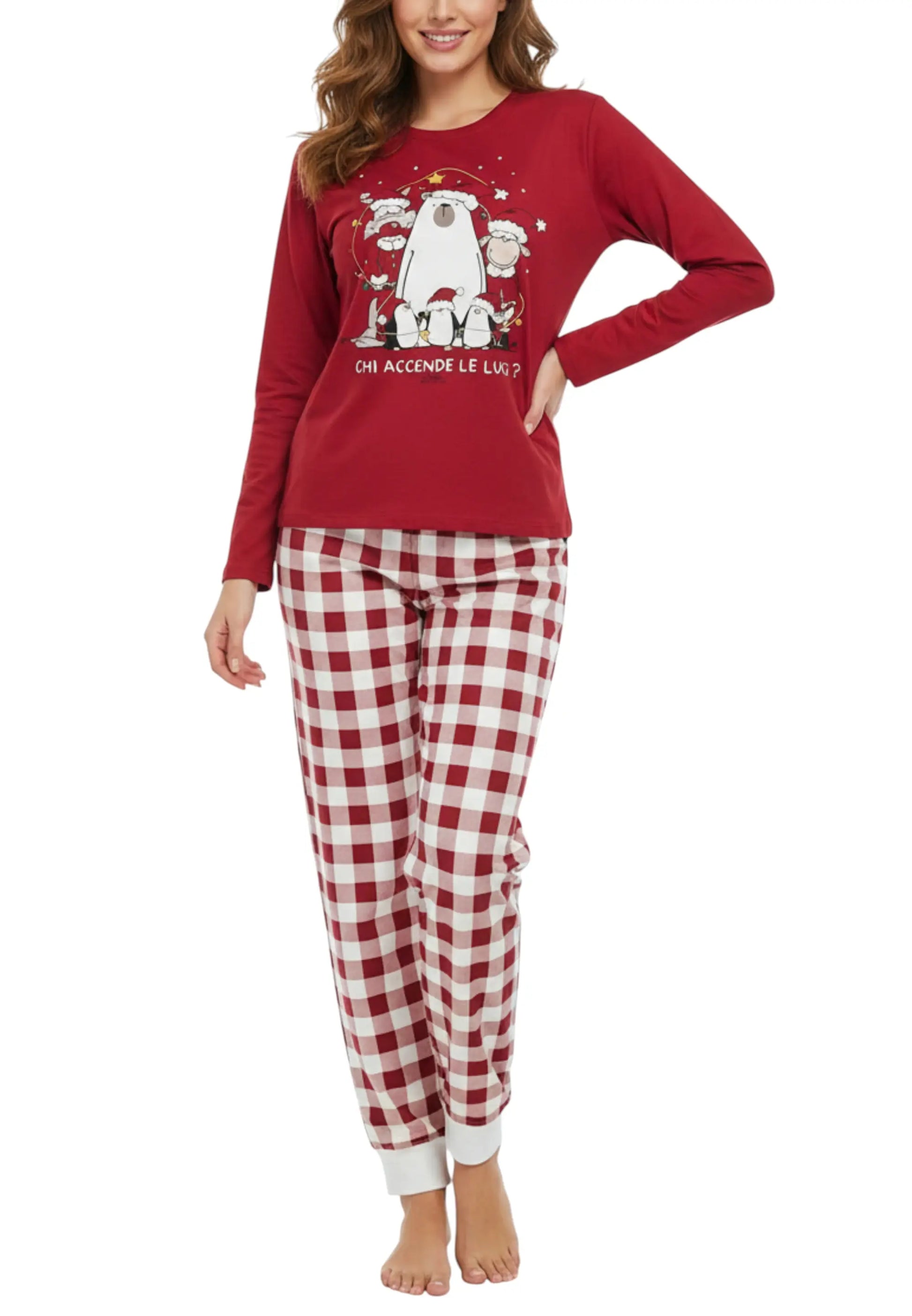 pigiama natale donna happy