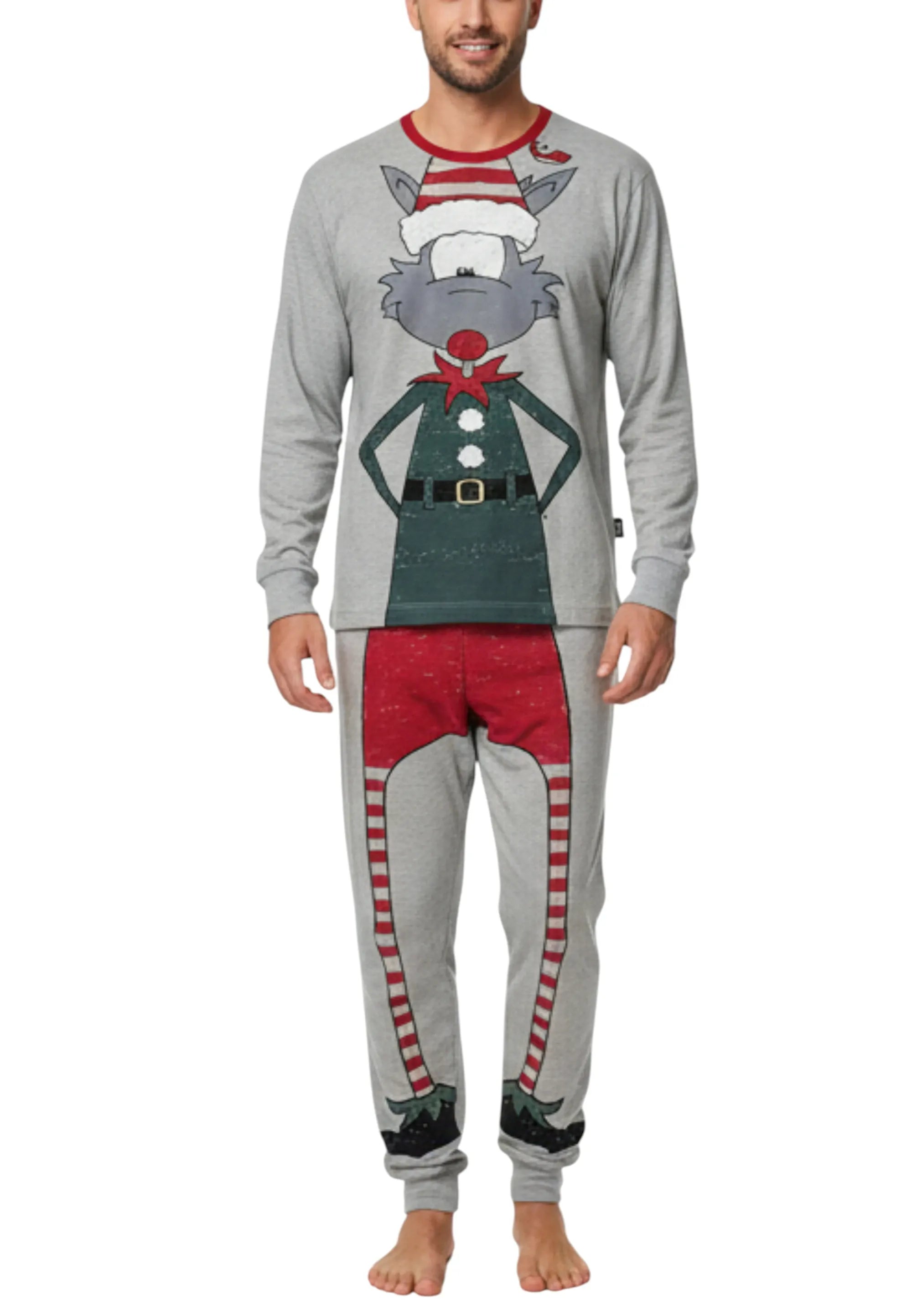 pigiama natale elfo uomo