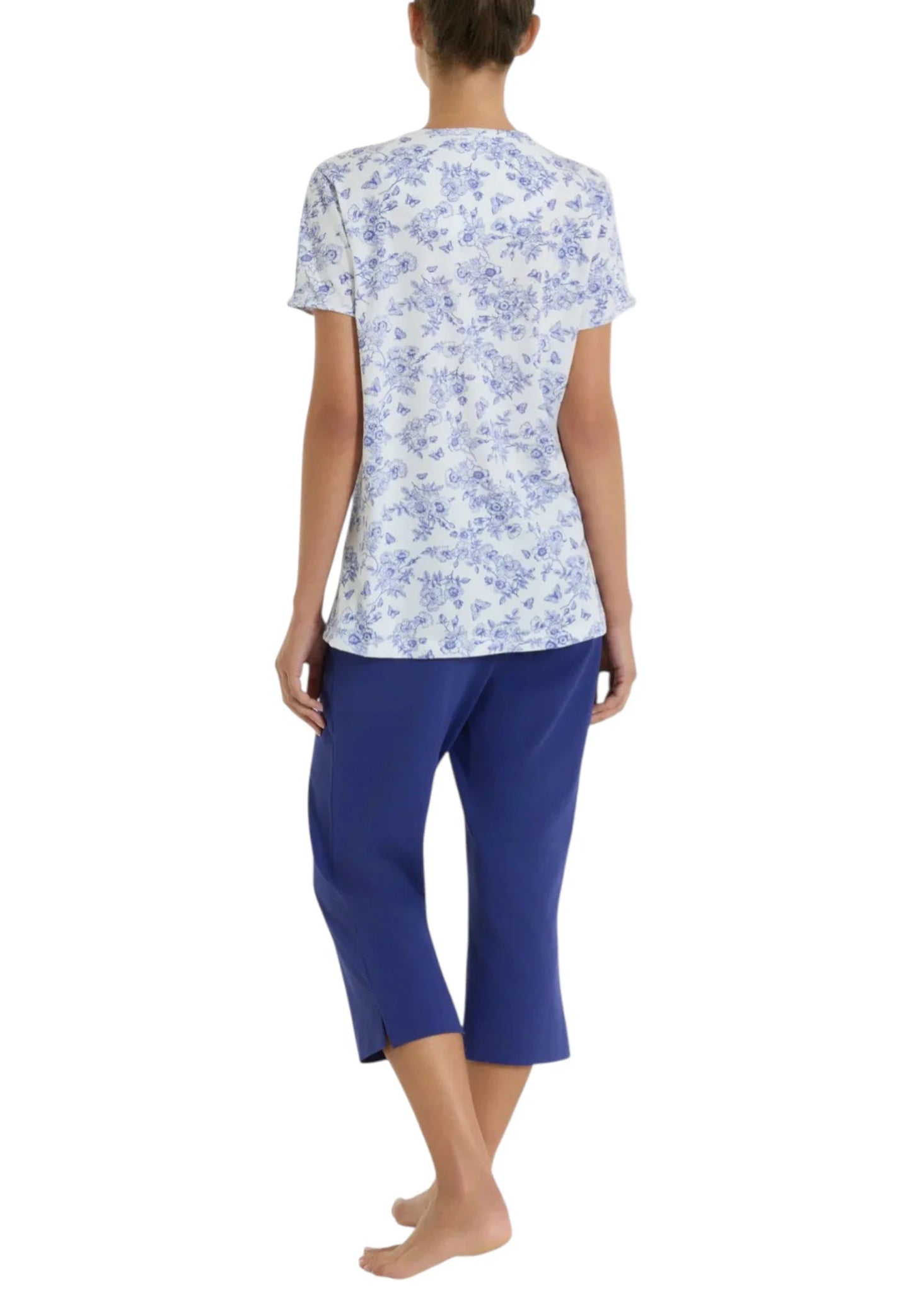 pigiama pinocchietto estate blu