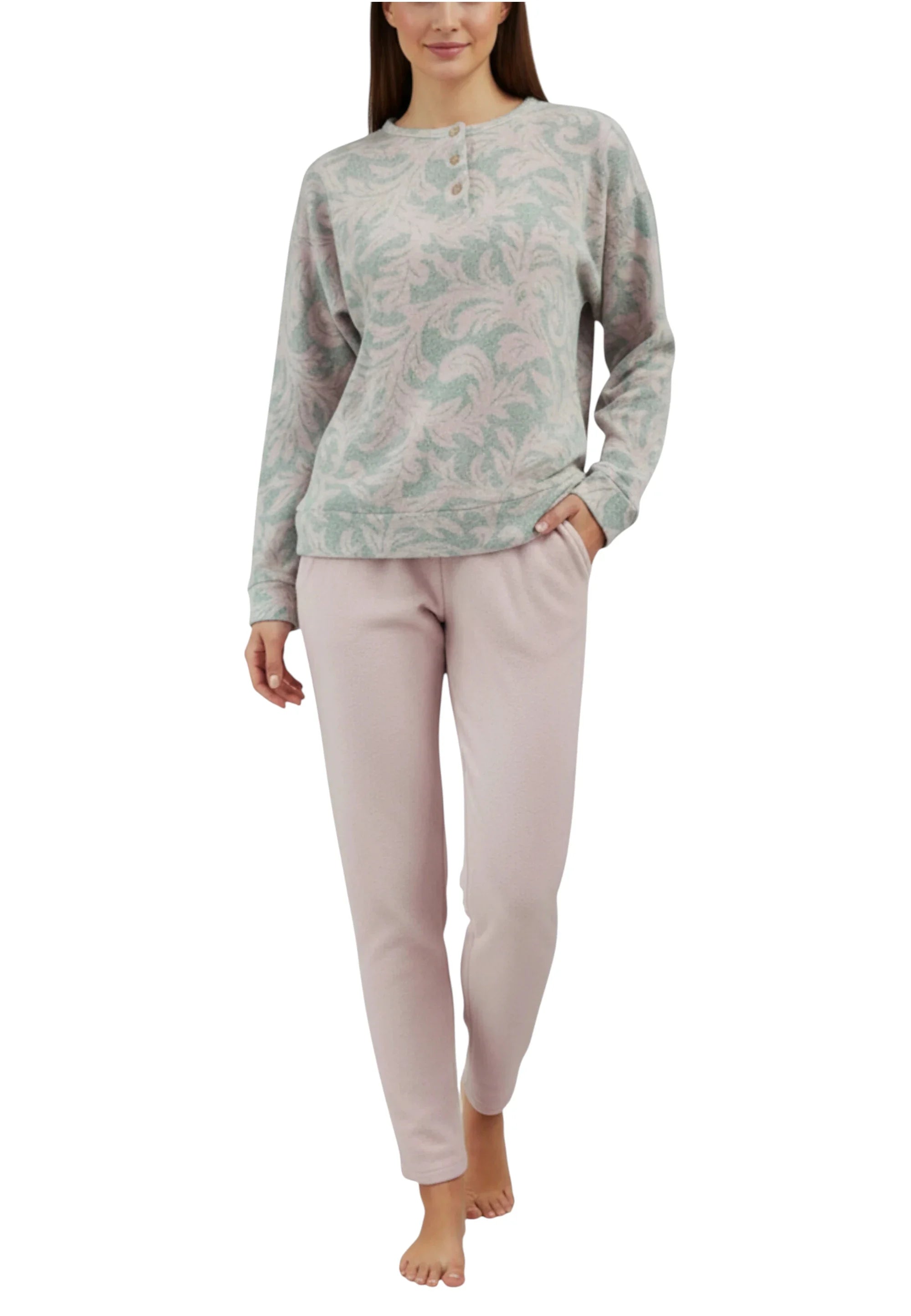 pigiama rosa  made in italy