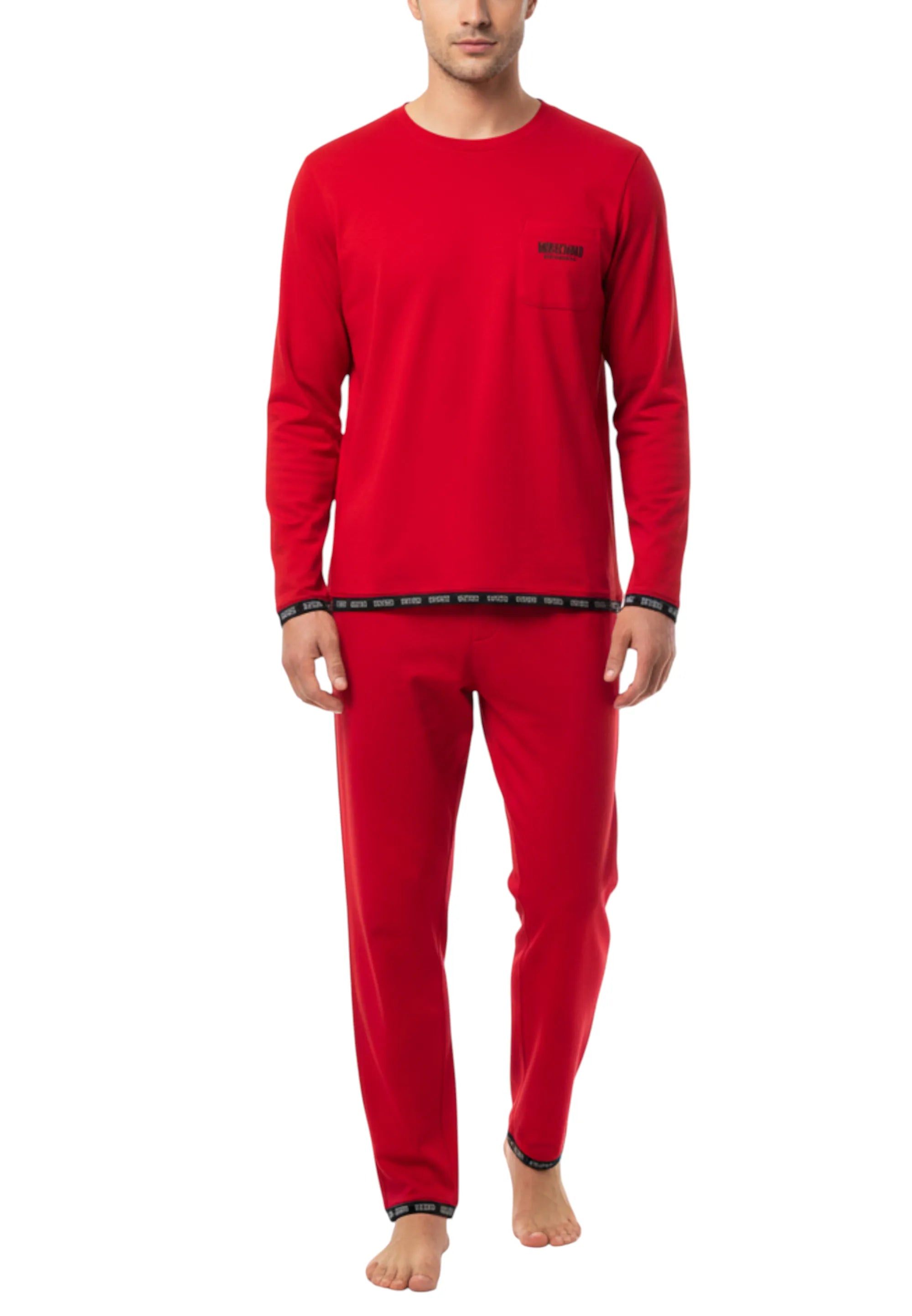 pigiama rosso moschino