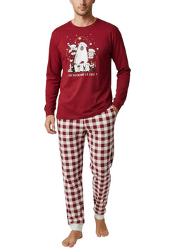 pigiama uomo rosso XXL natale
