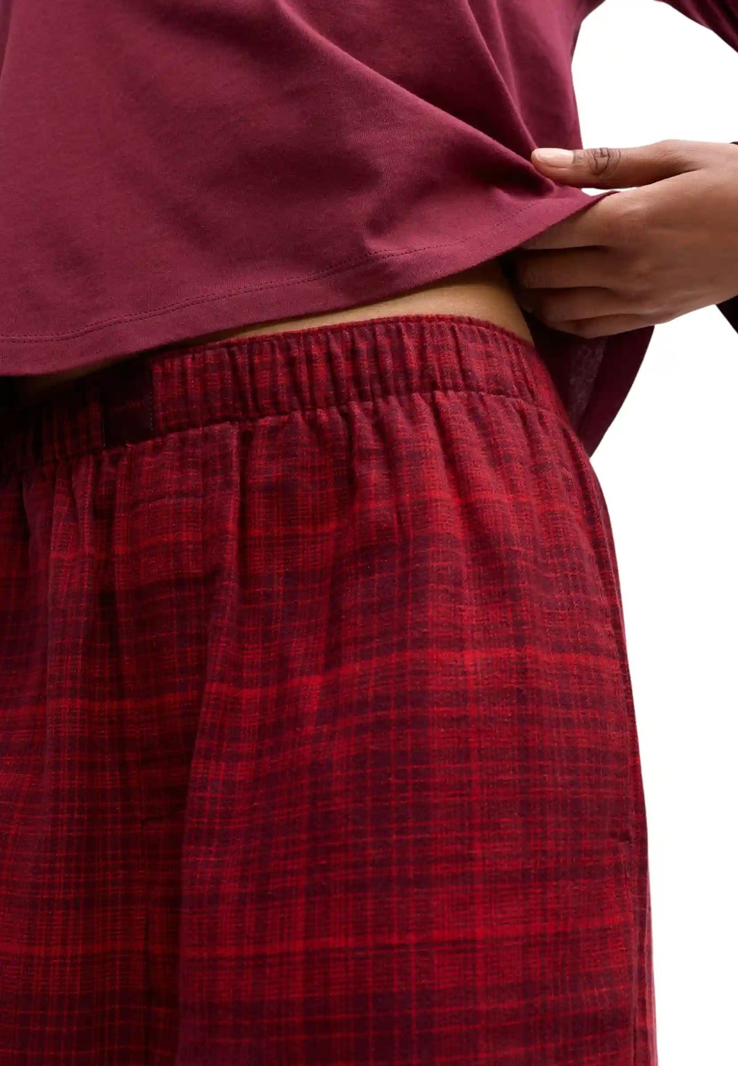 pigiama calvin klein LV00QS75793E4 rosso