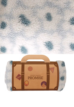 plaid promise manta bianco