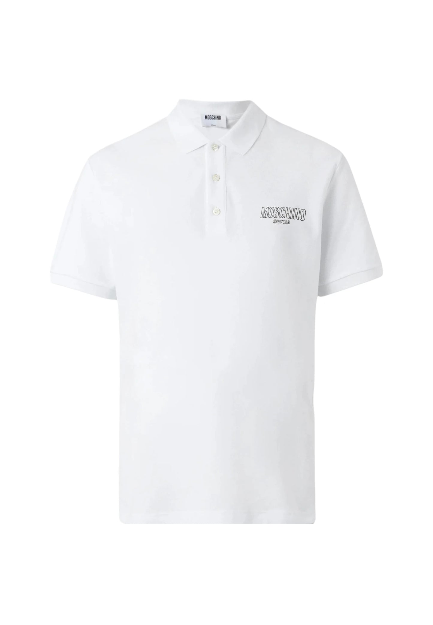 polo moschino swim  bianca