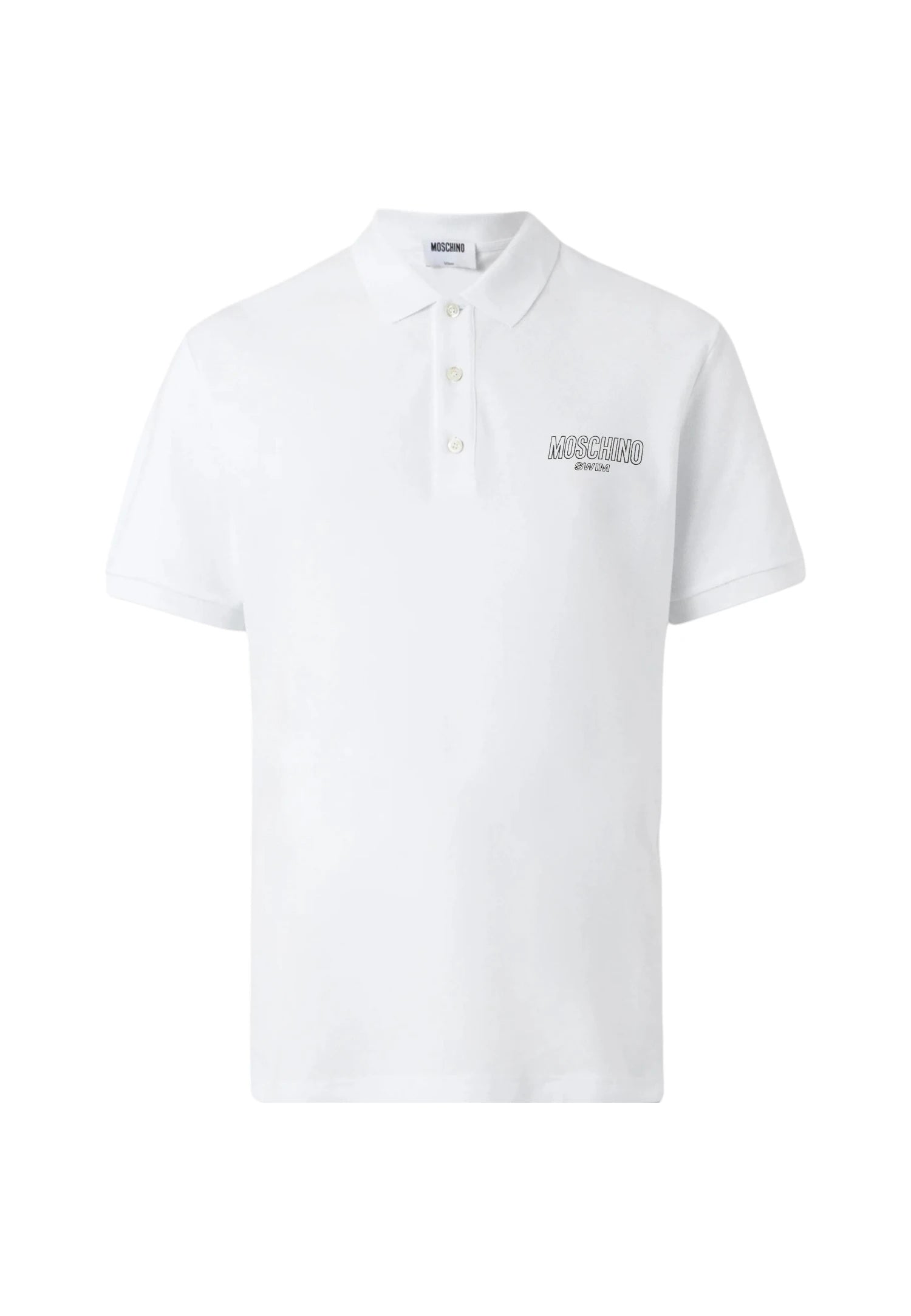 polo moschino swim  bianca